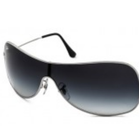 Ban Sunglasses Silver Frame, Grey Gradient Lens Un
